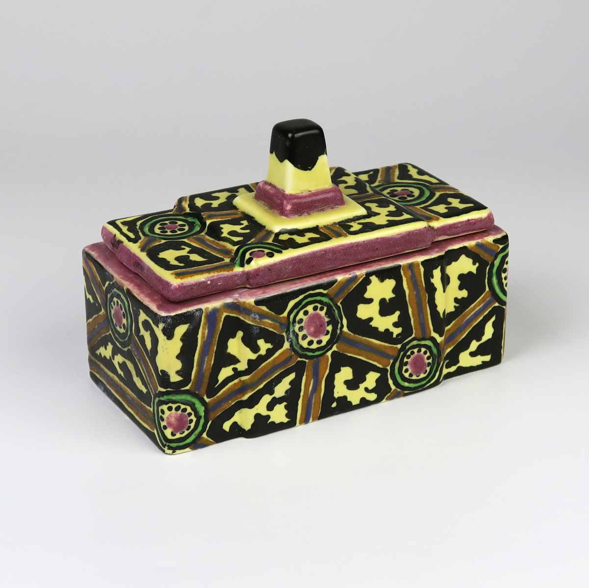 Dóza s víkem ve stylu art deco