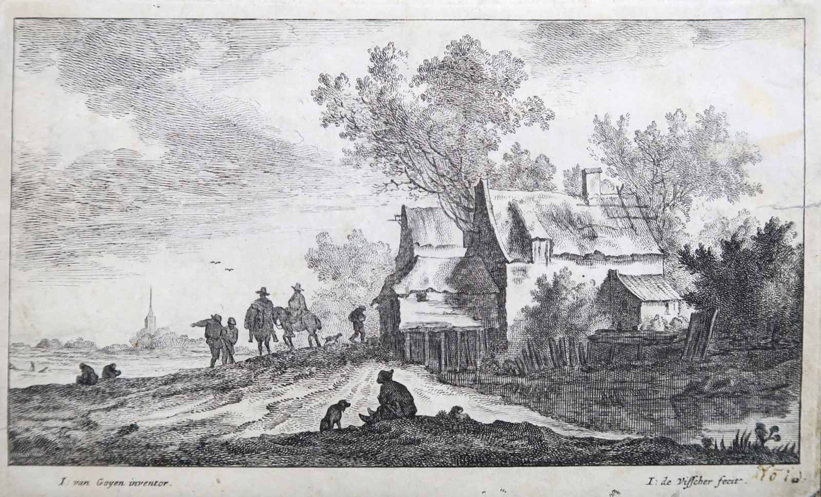 Jan Josefsz van Goyen - Pocestní u domku poblíž jezera