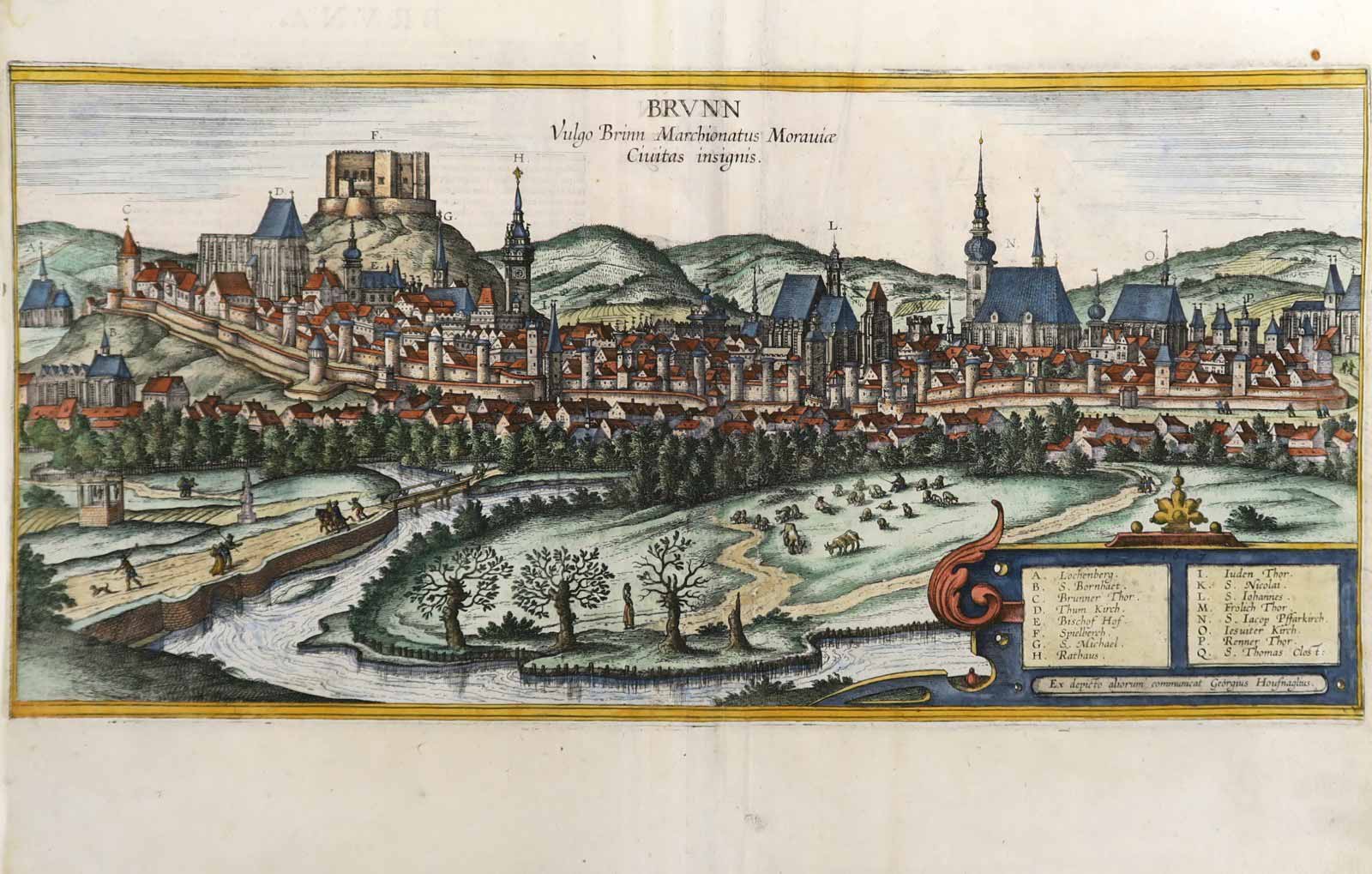 Joris Hoefnagel - Pohled na Brno