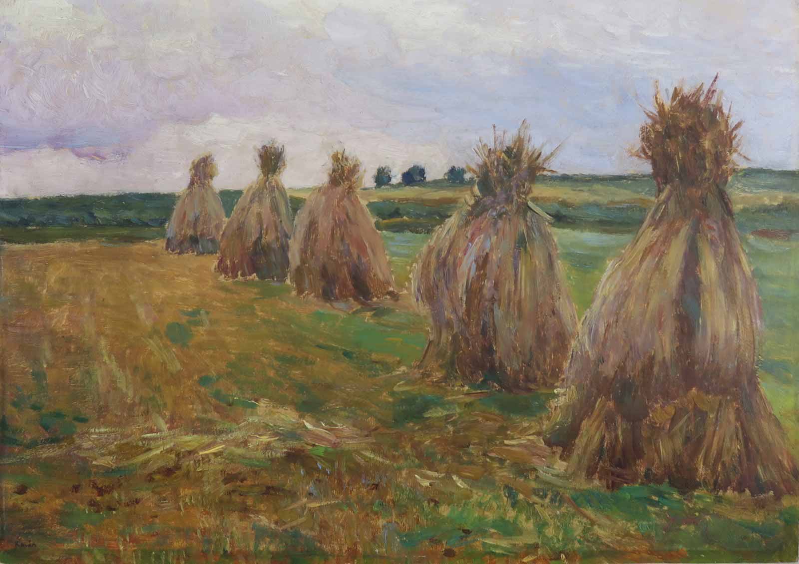 František Kaván - Krajina se snopy