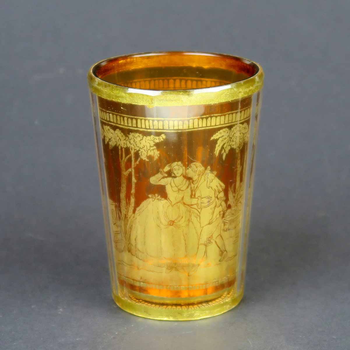 Dvojstěnná číška "Milenci"