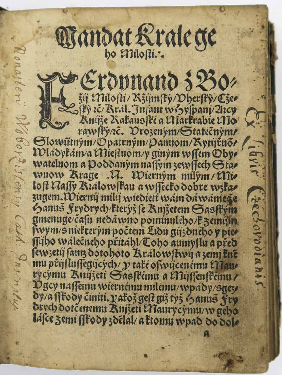 Akta všech těch věcí, 1547