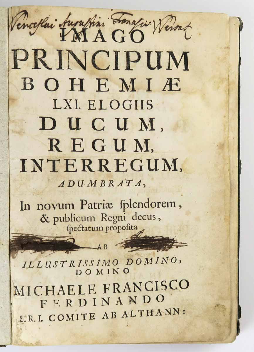 Soliman Julius: Imago principum Bohemiae, 1673