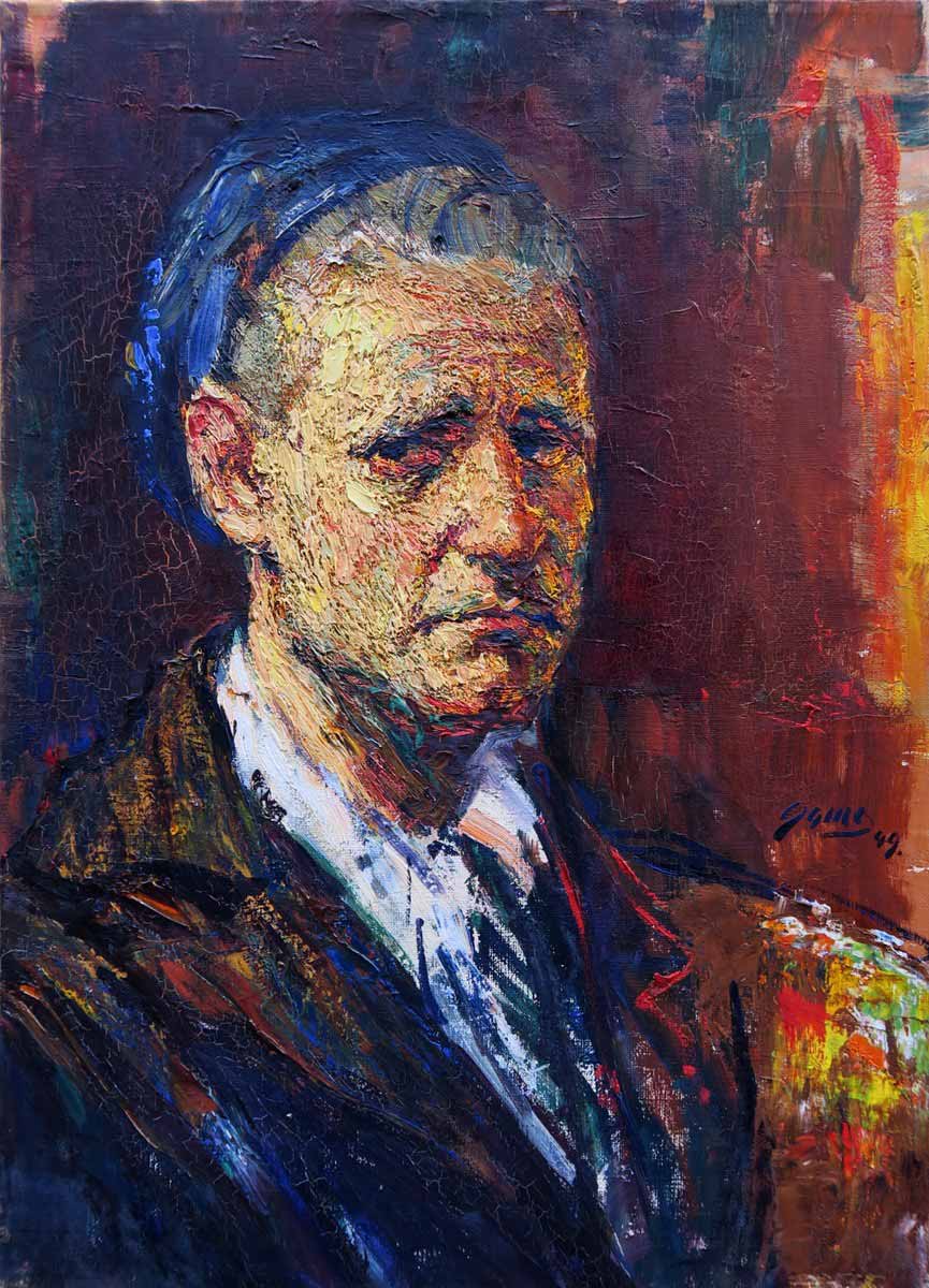 Portrét malíře s paletou