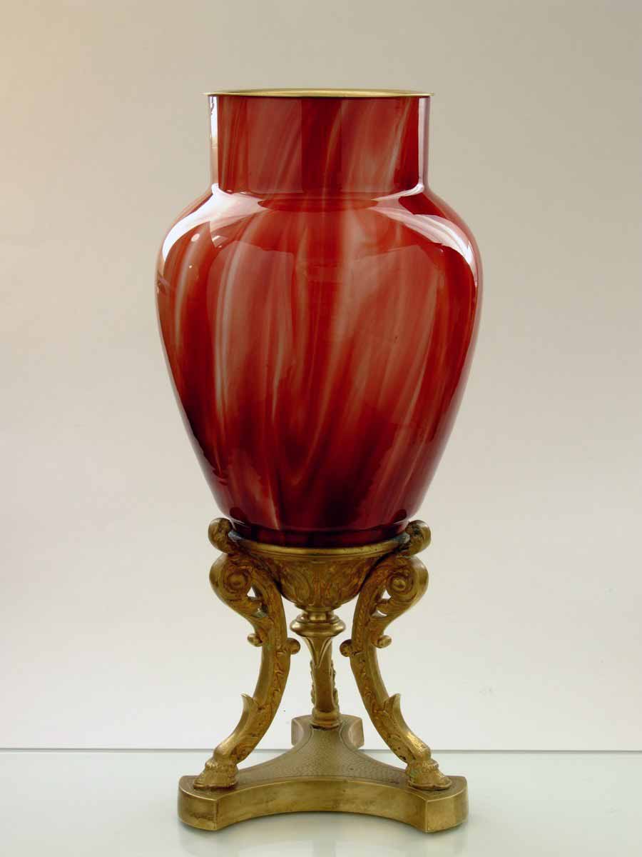 Váza Karneol v kovové montáži