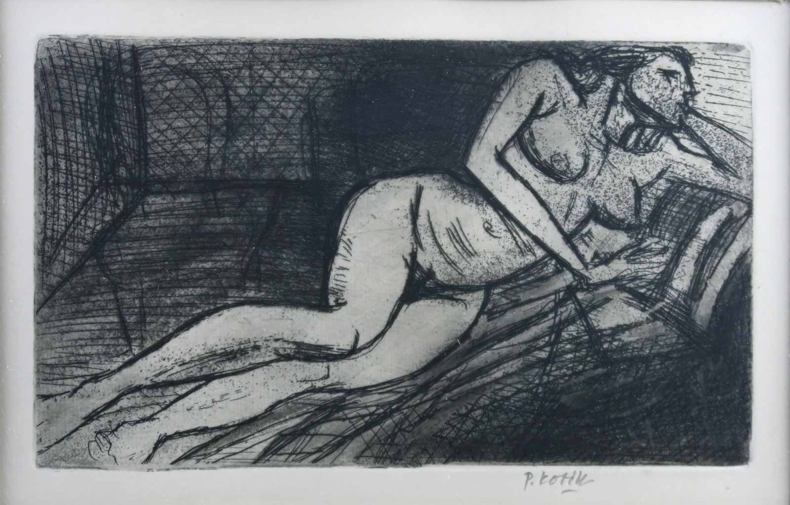 Pravoslav Kotík - Uprchlíci; Ležící akt