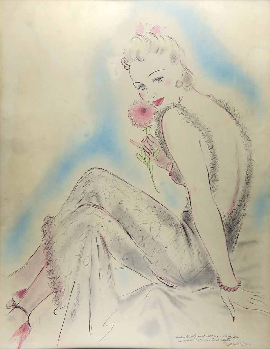 Jaroslav Veris - Zamazal -Dáma s karafiátem