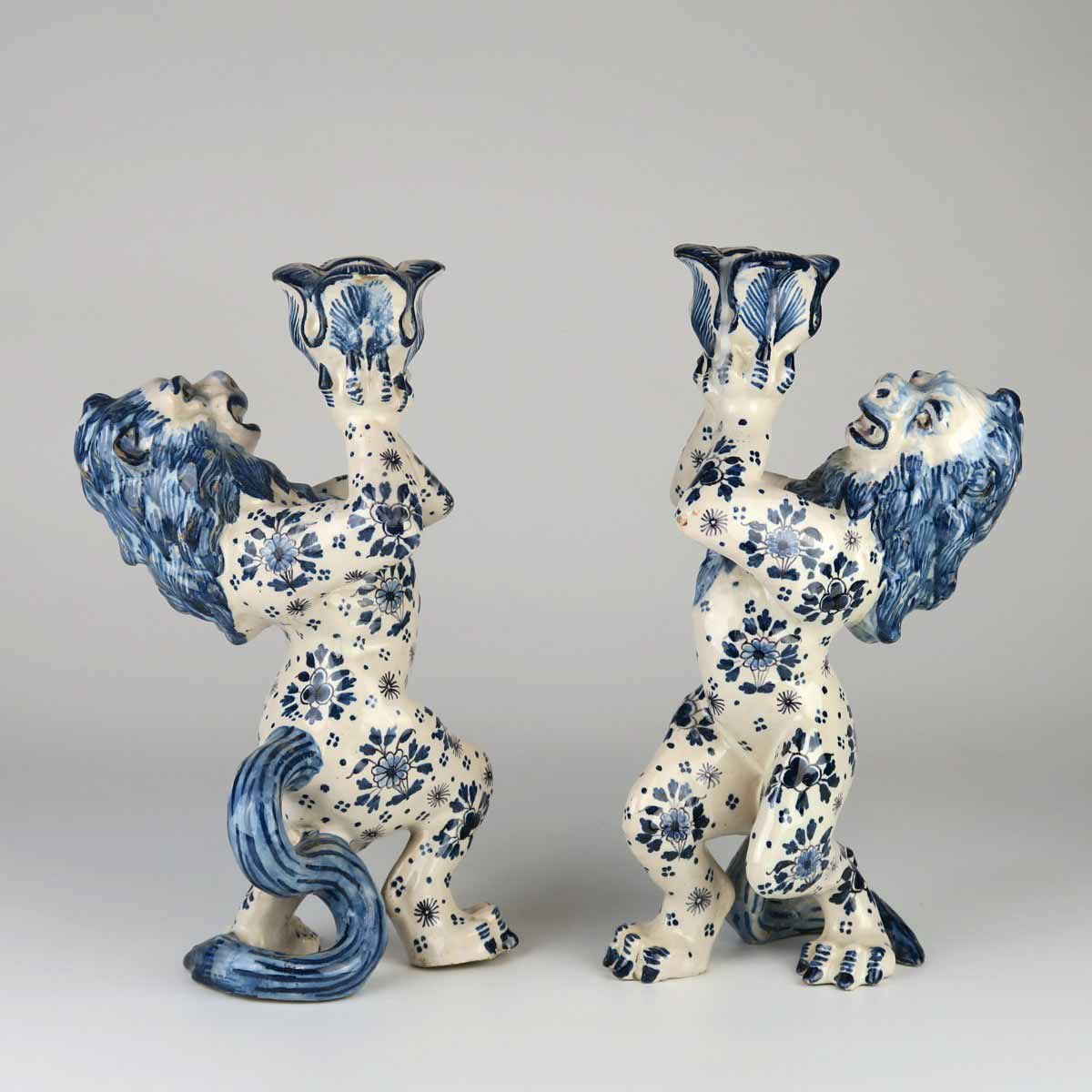 Pár lvů - Figurální svícny