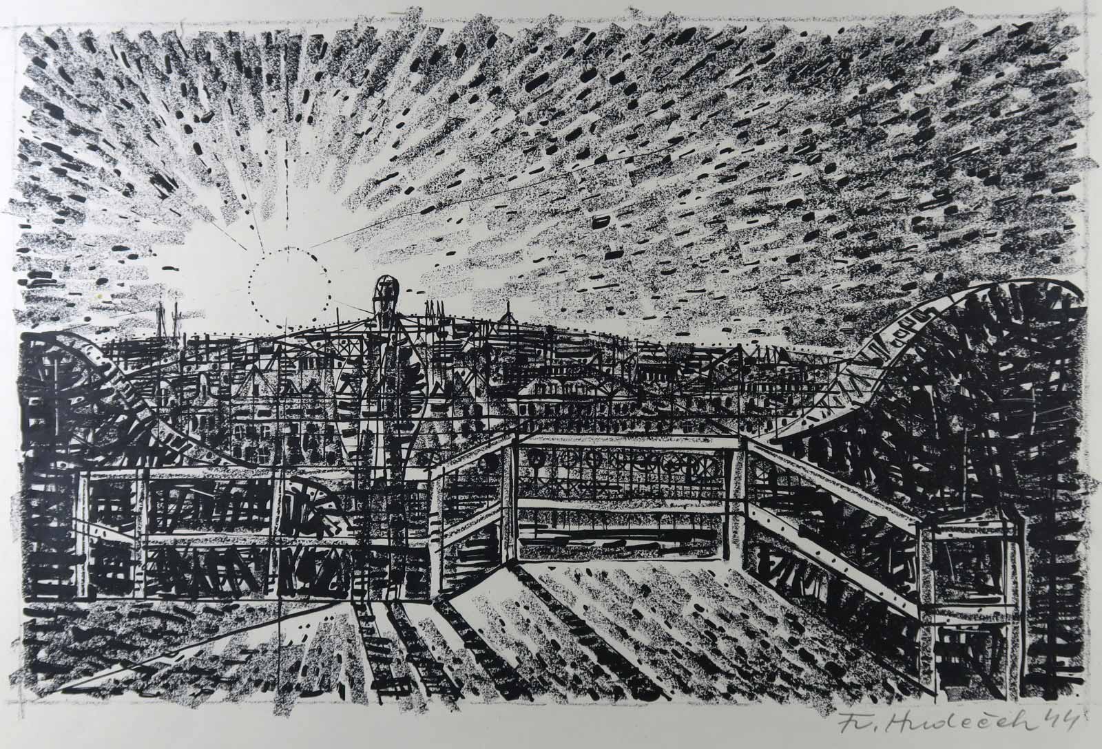 František Hudeček - Postava nad městem