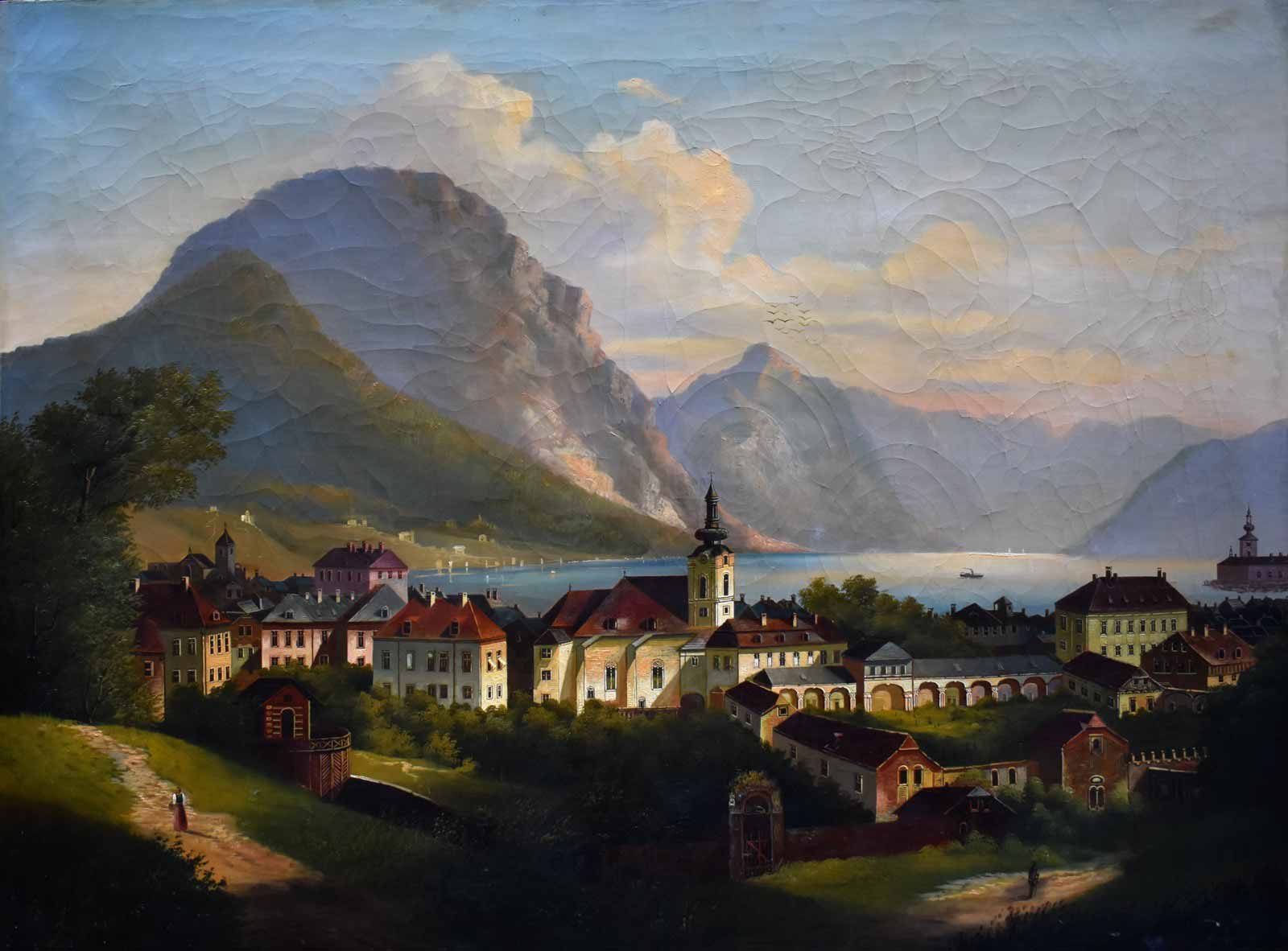 Ferdinand Lepié - Alpské městečko