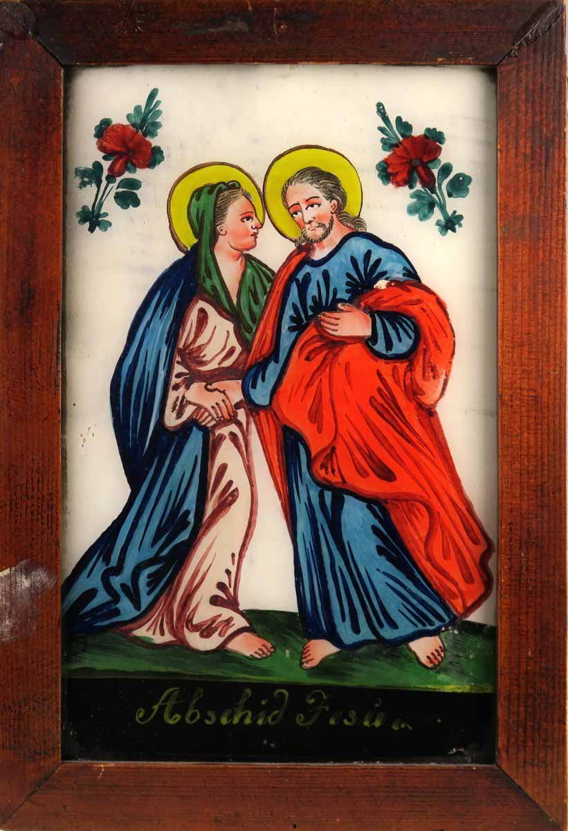 Podmalba - Loučení Ježíše s Pannou Marií