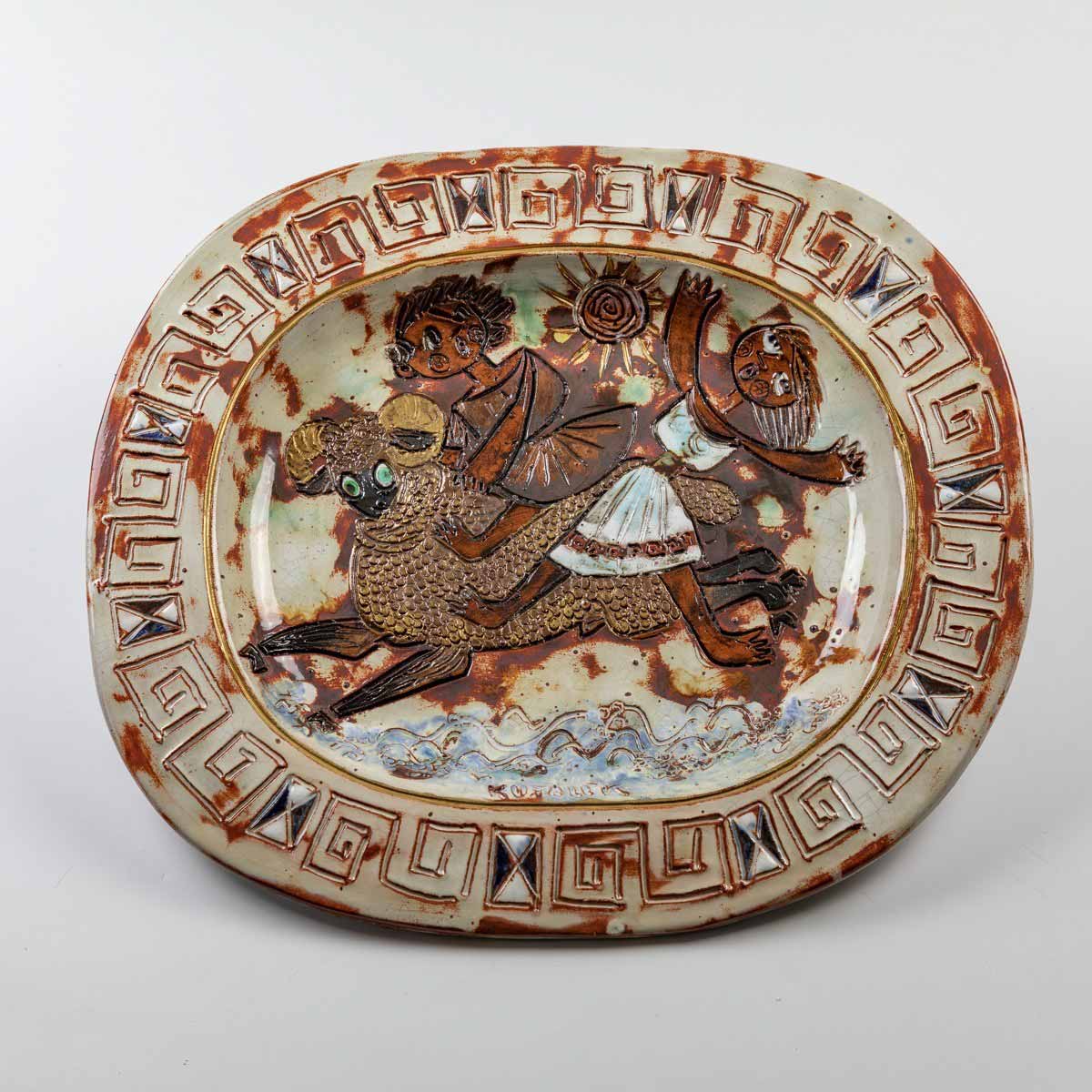 Jan Kutálek - Mísa "Frixos a Hellé na zlatém beranu"