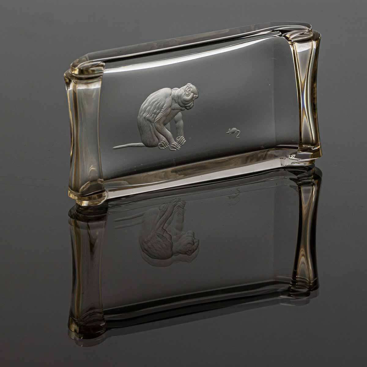 Mistička s motivem opice - Lobmeyr